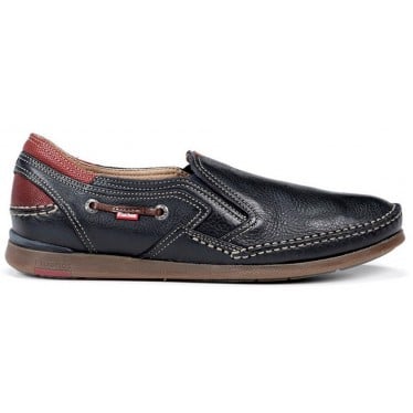 FLUCHOS 9883 TORNADO MARINER MOCASIN HOMBRE MARINO_TERRACOTA