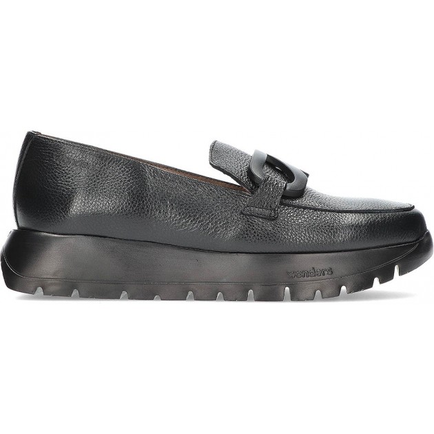 MOCASINES WONDERS A2453 NEGRO