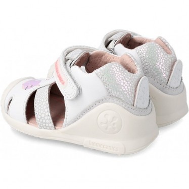 SANDALIA DE PIEL BIOMECANICS 222109 BLANCO