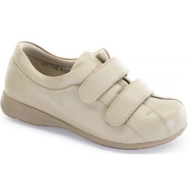 ZAPATOS CALZAMEDI VELCRO UNISEX PIE DIABETICO BEIGE