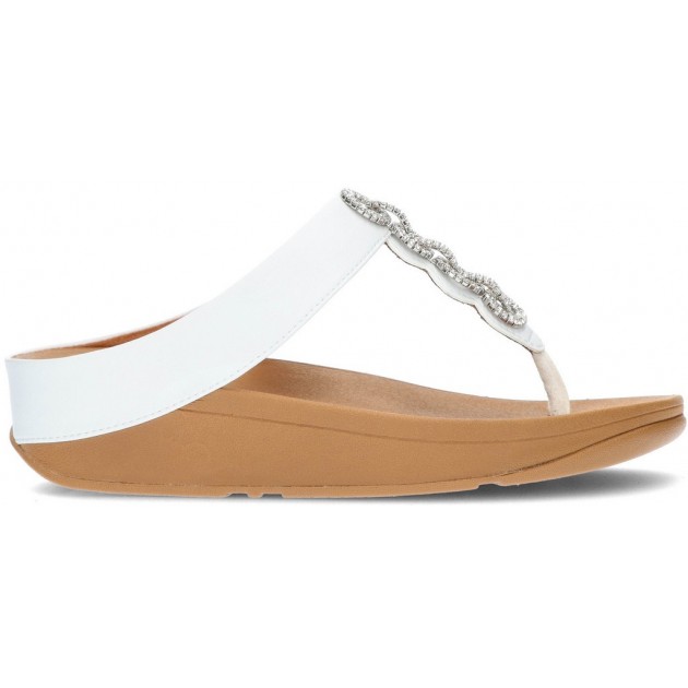 SANDALIAS FITFLOP FINO SPARKLE WHITE SANDALIAS FITFLOP FINO SPARKLE WHITE