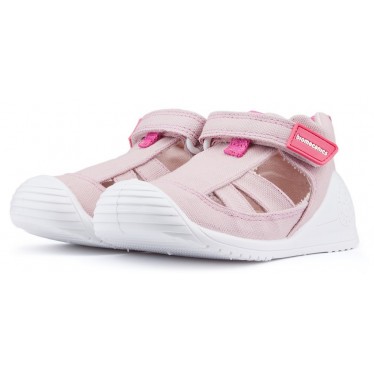 SANDALIAS BIOMECANICS LONA BEBÉ BELISA ROSA