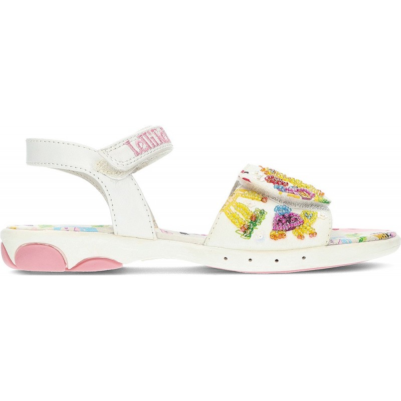 SANDALIA LELLY KELLY LK55521 GIRAFA Y ELEFANTE WHITE