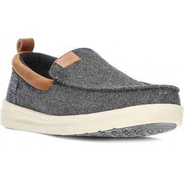 MOCASINES DUDE WALLY GRIP MOC WOOL CHARCOAL