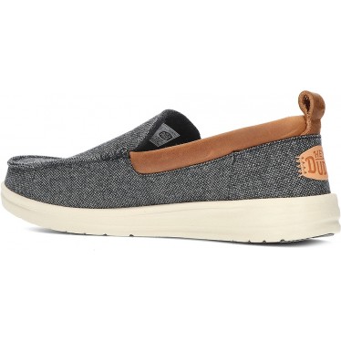 MOCASINES DUDE WALLY GRIP MOC WOOL CHARCOAL