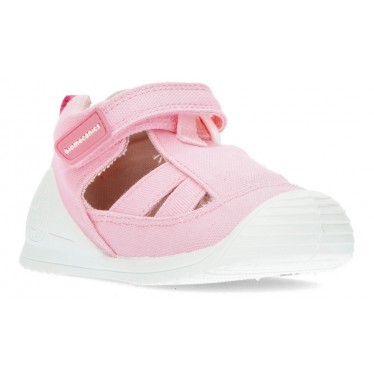 SANDALIAS BIOMECANICS LONA BEBÉ BELISA PINK