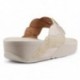 SANDALIAS FITFLOP PAISLEY ROPE TOE THONGS PLATINO