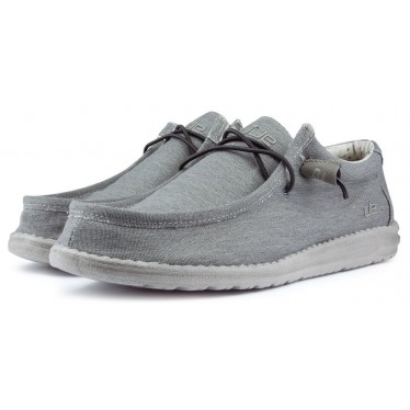ZAPATOS DUDE WALLY STRETCH M GRAY
