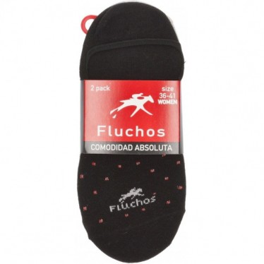 CALCETINES FLUCHOS CA0006 PACK 2 GRIS_NEGRO