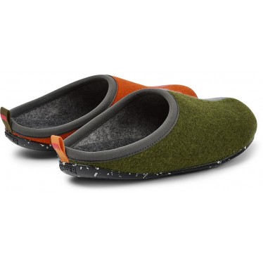 PANTUFLAS CAMPER TWINS K100824 VERDE