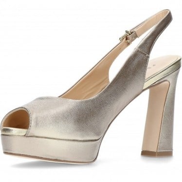 SANDALIAS CON TACÓN DE PEDRO MIRALLES 13316 DORADO