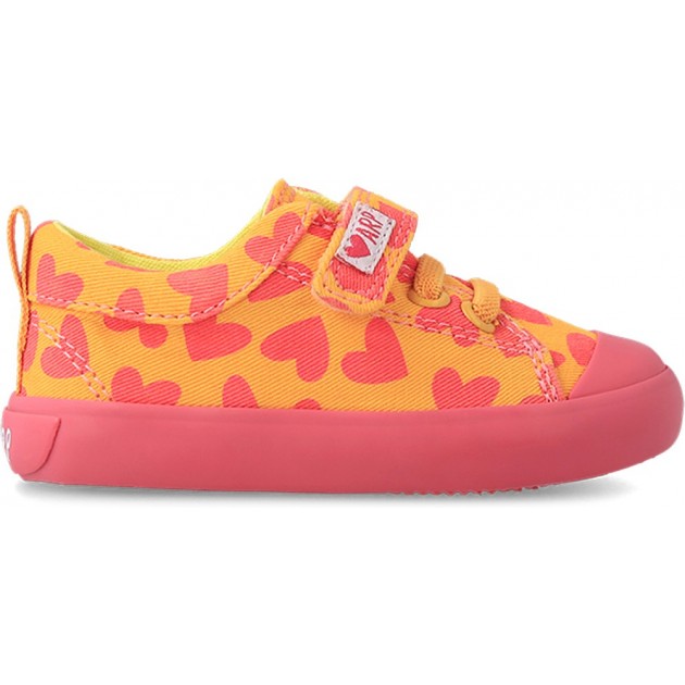 DEPORTIVA AGATHA RUIZ DE LA PRADA LONA CORAZONES 232927 NARANJA_ROSA_CORAZONES