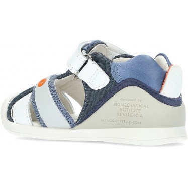 SANDALIAS BIOMECANICS BEBÉ REJILLA 222132 AZUL_BLANCO