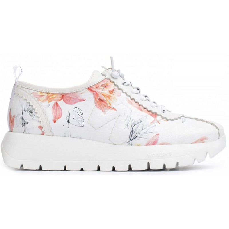ZAPATILLAS WONDERS START FLORAL A-2424 FLORAL_WHITE