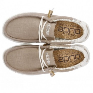 ZAPATOS DUDE WALLY LINEN NATURAL