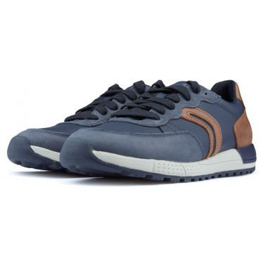 ZAPATILLAS GEOX ALBEN NAVY_COGNAC