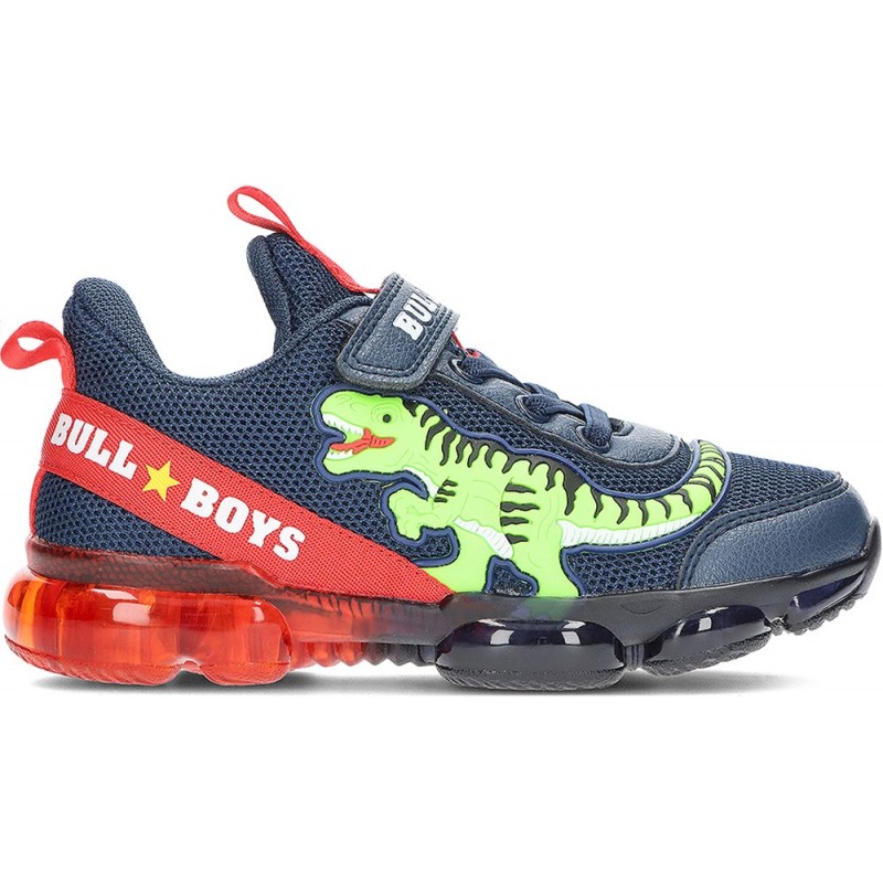 DEPORTIVA BULL BOYS T-REX CON LUZ DNAL-2130 AZUL