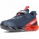 DEPORTIVA BULL BOYS T-REX CON LUZ DNAL-2130 AZUL