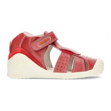 SANDALIAS BIOMECANICS NIÑOS 212134 ROJO