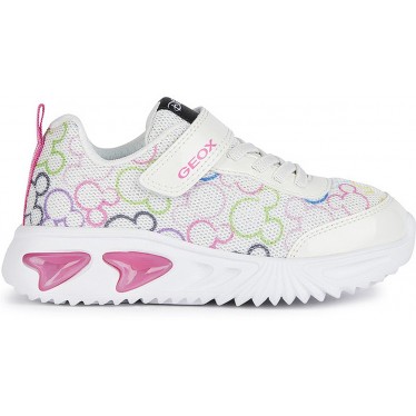 DEPORTIVA GEOX ASSISTER JUNIOR MINNIE CON LUZ J45E9D BLANCO