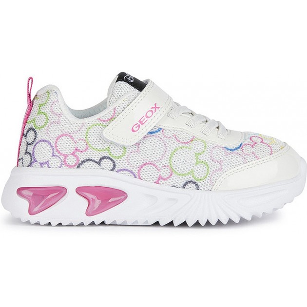 DEPORTIVA GEOX ASSISTER JUNIOR MINNIE CON LUZ J45E9D BLANCO