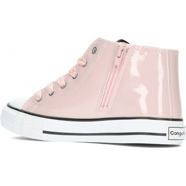 ZAPATILLAS ALTAS CONGUITOS CHAROL 283009 ROSA