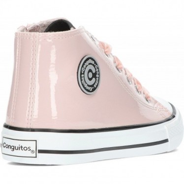 ZAPATILLAS ALTAS CONGUITOS CHAROL 283009 ROSA