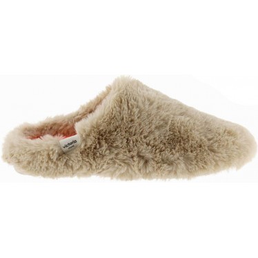PANTUFLA VICTORIA NORTE PELO 1081117 BEIGE