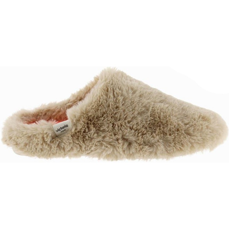 PANTUFLA VICTORIA NORTE PELO 1081117 BEIGE