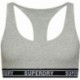 TOP SUPERDRY W3110357A MULTILOGO CROP GREY