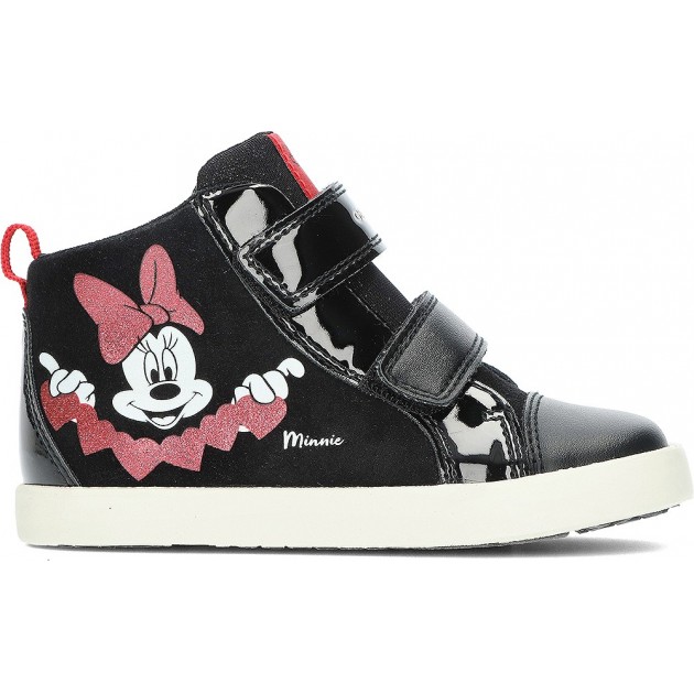 BOTINES GEOX MINNIE MOUSE B36D5D BLACK_RED