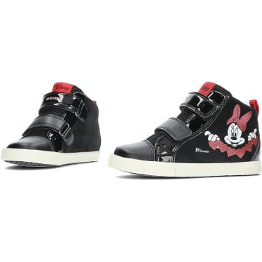 BOTINES GEOX MINNIE MOUSE B36D5D BLACK_RED