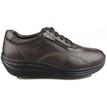 JOYA TOKYO ZAPATO MUJER CORDONES CREMALLERA MARRON