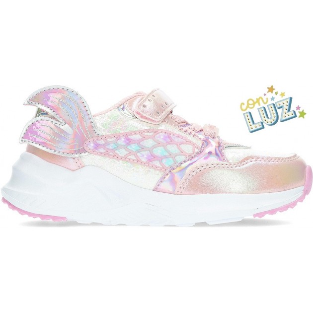 DEPORTIVA CONGUITOS CON LUZ SIRENA 261017 PINK DEPORTIVA CONGUITOS CON LUZ SIRENA 261017 PINK