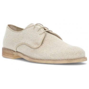 ZAPATOS OCA LOCA BLUCHER LINO BEIGE