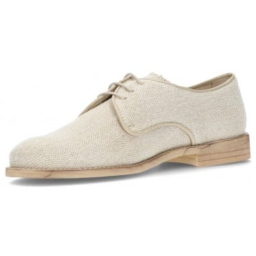 ZAPATOS OCA LOCA BLUCHER LINO BEIGE