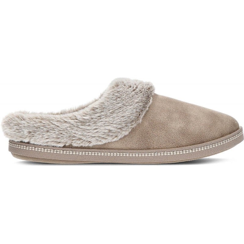 PANTUFLAS SKECHERS COZY CAMPFIRE 167625 TAUPE