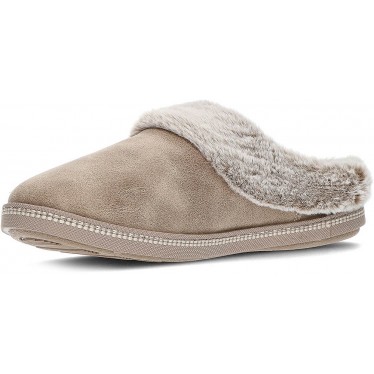 PANTUFLAS SKECHERS COZY CAMPFIRE 167625 TAUPE