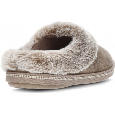 PANTUFLAS SKECHERS COZY CAMPFIRE 167625 TAUPE