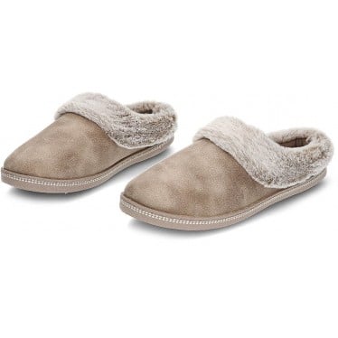 PANTUFLAS SKECHERS COZY CAMPFIRE 167625 TAUPE