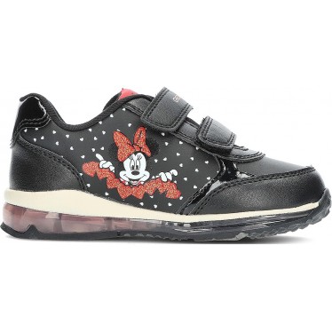 DEPORTIVAS CON LUZ GEOX MINNIE MOUSE B3685C BLACK