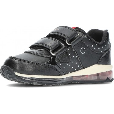 DEPORTIVAS CON LUZ GEOX MINNIE MOUSE B3685C BLACK