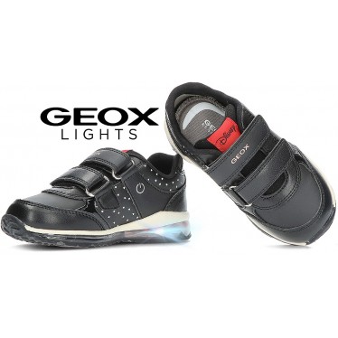 DEPORTIVAS CON LUZ GEOX MINNIE MOUSE B3685C BLACK