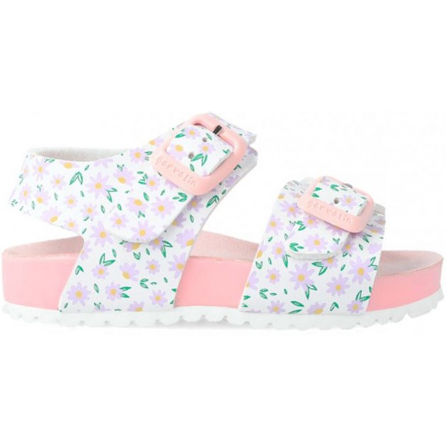 SANDALIA GARVALIN 232433 ESTAMPADO FLORAL BLANCO SANDALIA GARVALIN 232433 ESTAMPADO FLORAL BLANCO