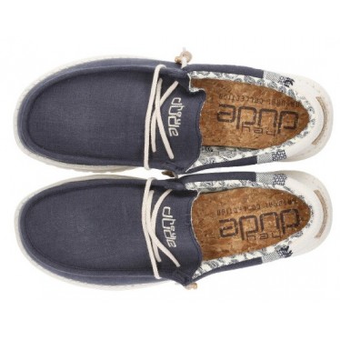 ZAPATOS DUDE WALLY LINEN NAVY