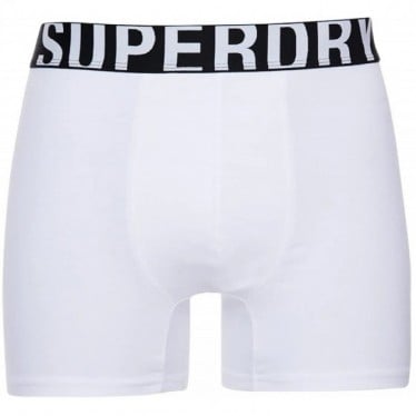 BOXER SUPERDRY M3110340A LOGO DOUBLE PACK BLACK_WHITE