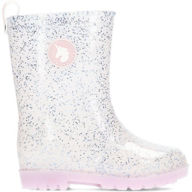 BOTAS DE AGUA CON LUZ CONGUITOS GLITTER 110011 PINK_GLITTER BOTAS DE AGUA CON LUZ CONGUITOS GLITTER 110011 PINK_GLITTER