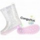 BOTAS DE AGUA CON LUZ CONGUITOS GLITTER 110011 PINK_GLITTER