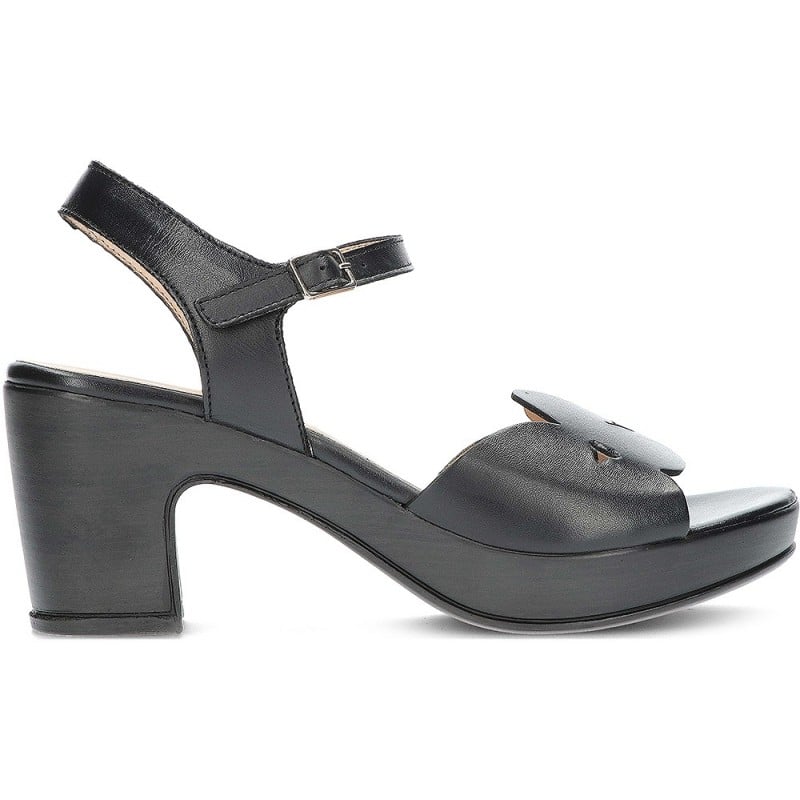 SANDALIA WONDERS F5880 PERGAMENA NEGRO