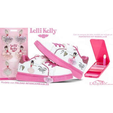 DEPORTIVA LELLI KELLY FALDAS INTERCAMBIABLES LKAA-2280 BLANCO_FUCSIA